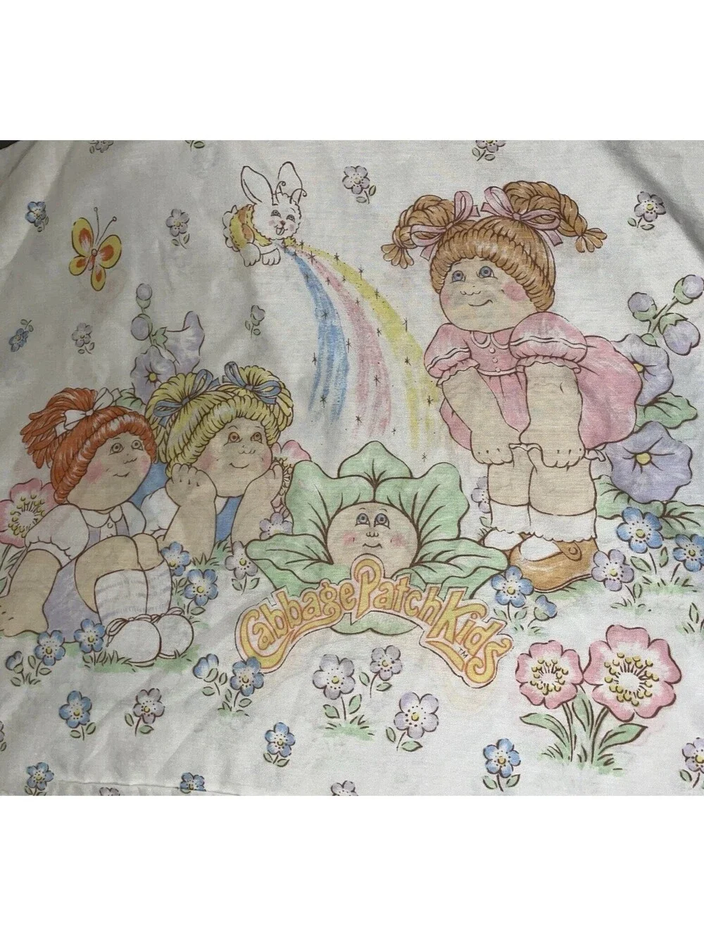 Vintage Cabbage Patch Twin Size Comforter And Sheet Set